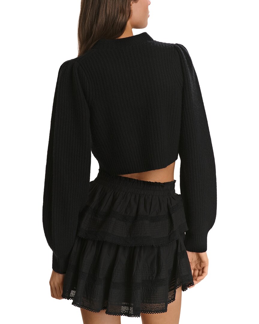 Loveshackfancy Avignon Wool & Cashmere-Blend Crop Cardigan