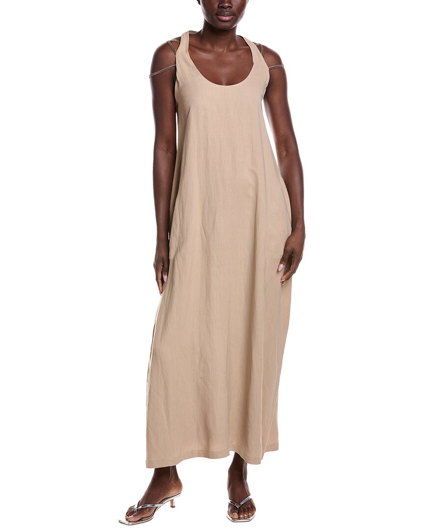 Brunello Cucinelli Brunello Cucinelli Linen-Blend Maxi Dress