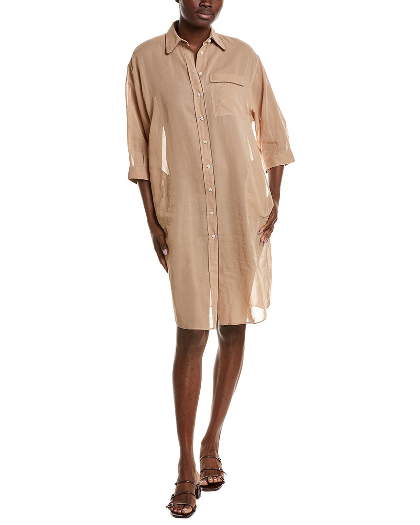 Brunello Cucinelli Brunello Cucinelli Silk Shirtdress