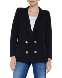 L’AGENCE L’Agence Eileen Boyfriend Knit Wool-Blend Blazer