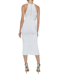 L’Agence Kimi Pleat Hem Knit Dress