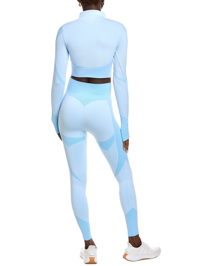 Marion 2Pc Seamless Pop Up Zip Up Top & Legging Set