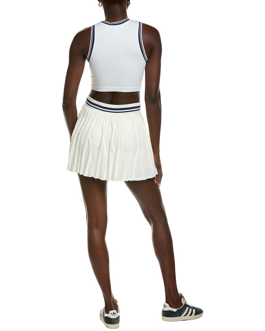 Marion 2Pc Varsity Stripes Pleated Tennis Tank & Skort Set