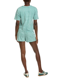 Marion 2Pc Halo Snow Washed Tee Shirt & Short Set