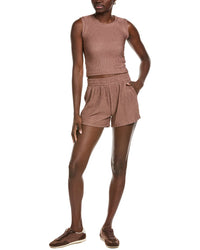 Marion 2Pc Crinkle Crop Top & Short Set