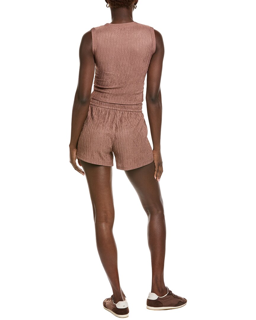 Marion 2Pc Crinkle Crop Top & Short Set