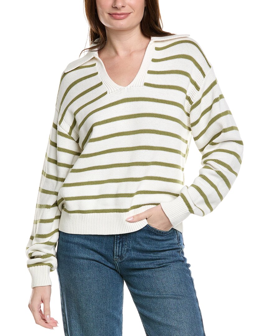 Prozena Schouler Stripe Murphy Cashmere-Blend Sweater