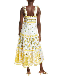 Farm Rio Sicily Richelieu Midi Dress
