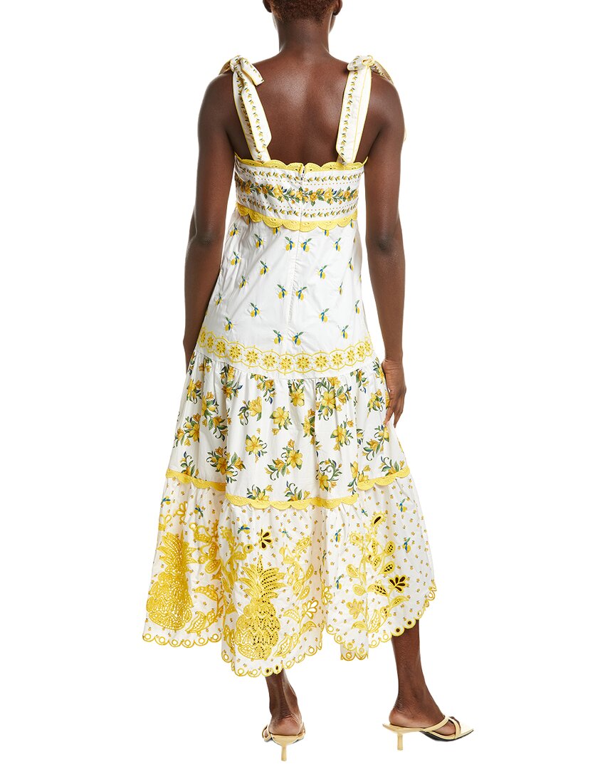 Farm Rio Sicily Richelieu Midi Dress