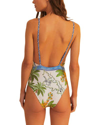 Farm Rio Tropical Destination Triangle One-Piece