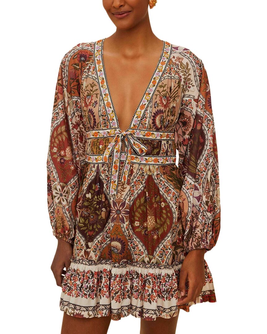 Farm Rio Romantic Nature Multicolor Mini Dress