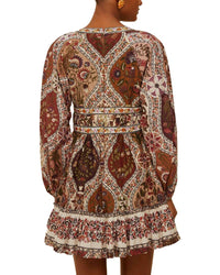 Farm Rio Romantic Nature Multicolor Mini Dress