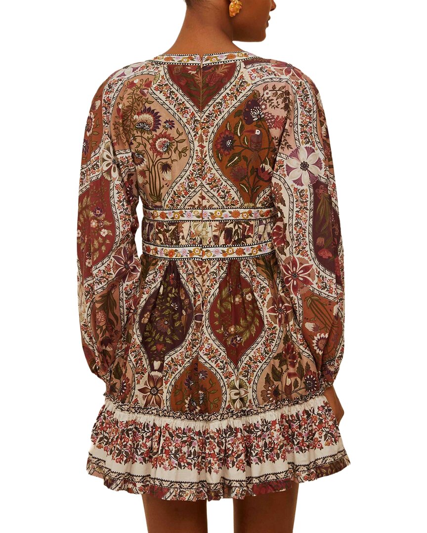 Farm Rio Romantic Nature Multicolor Mini Dress