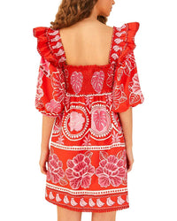 Farm Rio Summer Sunrise Mini Dress