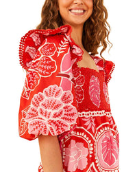 Farm Rio Summer Sunrise Mini Dress