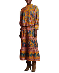 Farm Rio Mica Collar Blouse