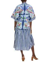 Farm Rio Fresh Table Scarf Midi Dress