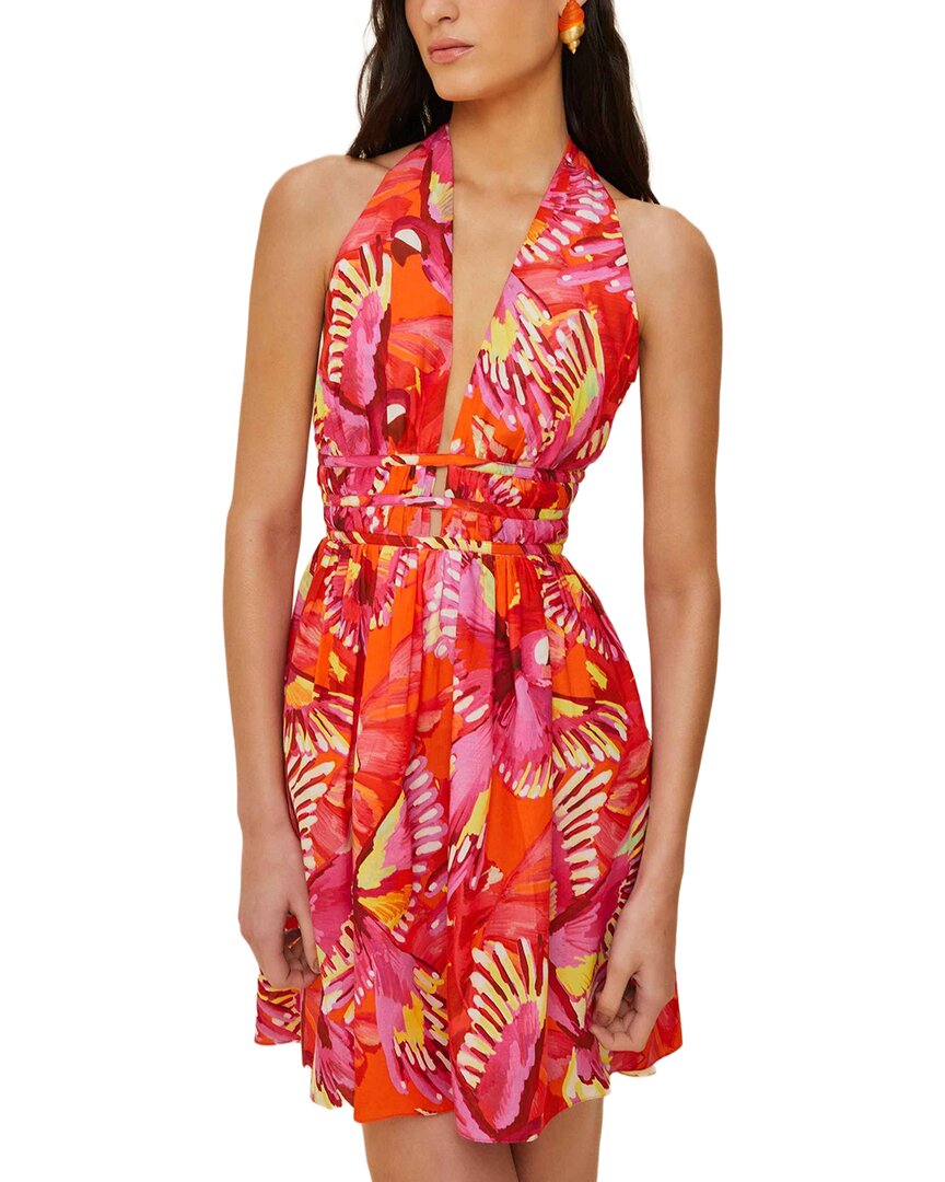 Farm Rio Flying Birds Mini Dress