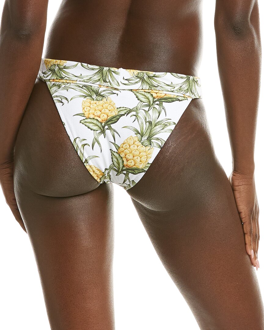 Farm Rio Delicate Pineapple Low Full Bikini Bottom