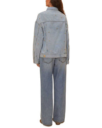 Farm Rio Bows Embroidered Denim Pant