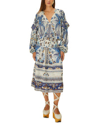 Farm Rio Ana Tapestry Midi Skirt