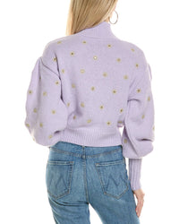 Farm Rio Mirror Embroidery Knit Sweater