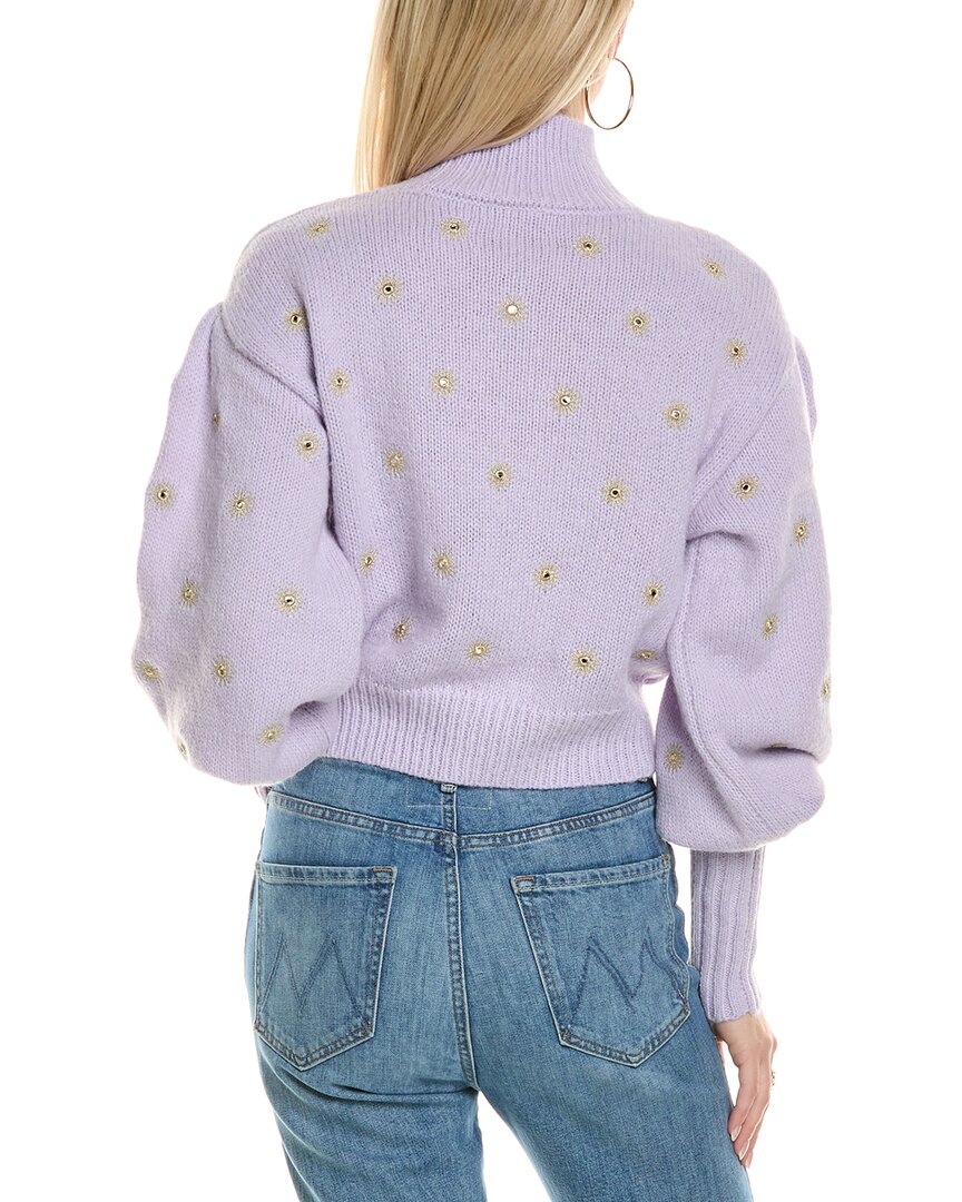 Farm Rio Mirror Embroidery Knit Sweater