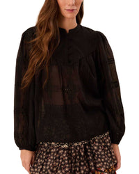 Farm Rio Scallops Blouse