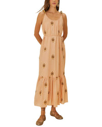 FARM Rio Farm Rio Anchor Tapestry Fish Straps Maxi Dress