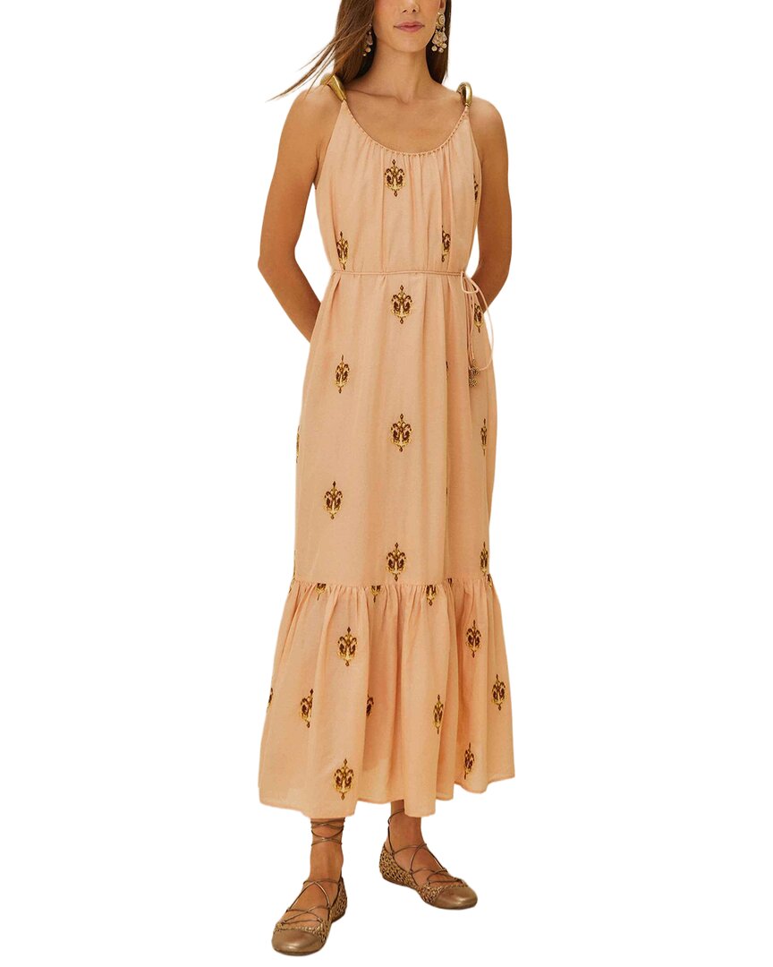 FARM Rio Farm Rio Anchor Tapestry Fish Straps Maxi Dress