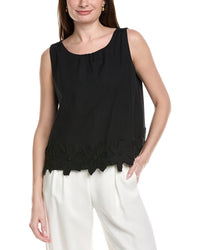 Frances Valentine Zennia Flower Hem Tank Top