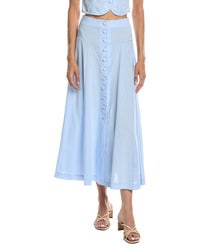 To My Lovers Solid Midi Skirt