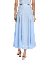 To My Lovers Solid Midi Skirt