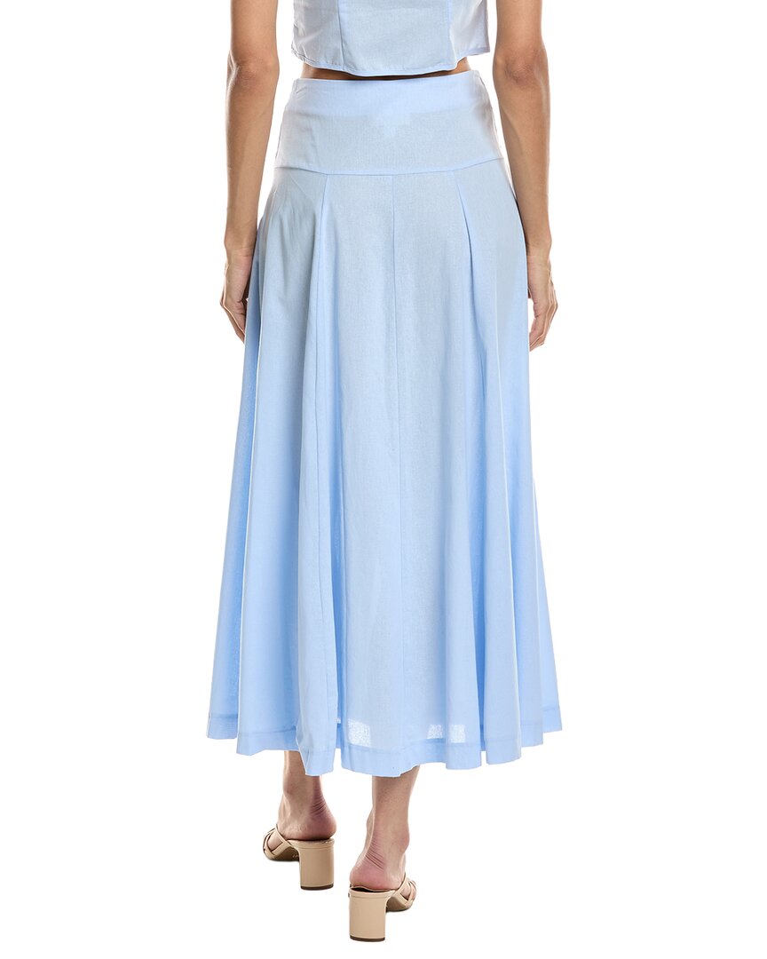 To My Lovers Solid Midi Skirt