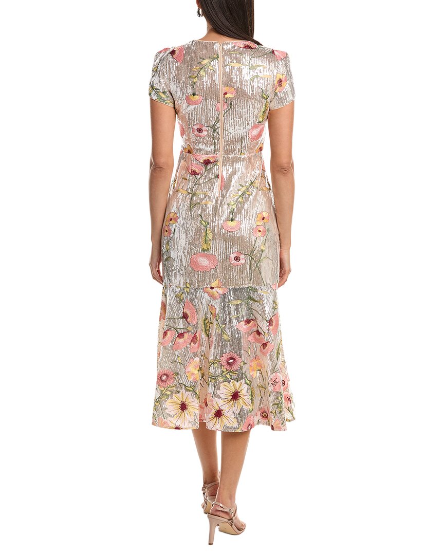 Milly Tahlia Floral Sequins Embroidery Dress