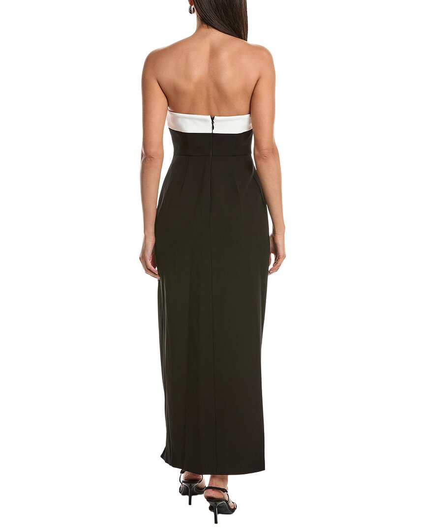 Milly Garcelle Strapless Asymmetric Column Gown