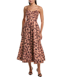 Milly Queen Leopard Printed Bustier Dress