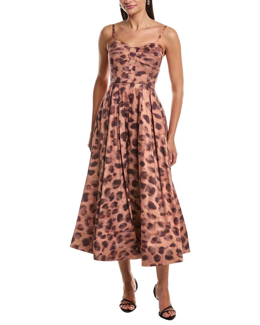 Milly Queen Leopard Printed Bustier Dress