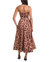 Milly Queen Leopard Printed Bustier Dress