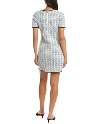 Milly Braided Wool-Blend Mini Dress