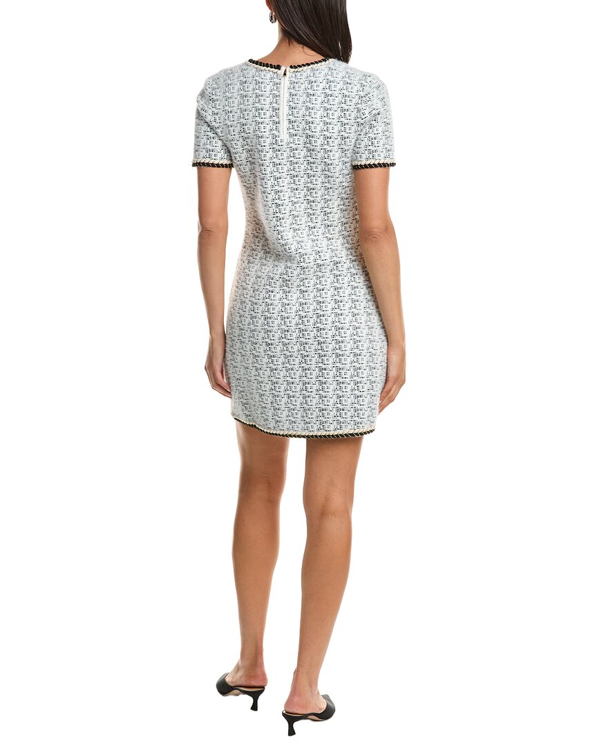 Milly Braided Wool-Blend Mini Dress