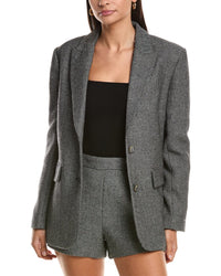 Milly Palmer Tweed Wool-Blend Blazer