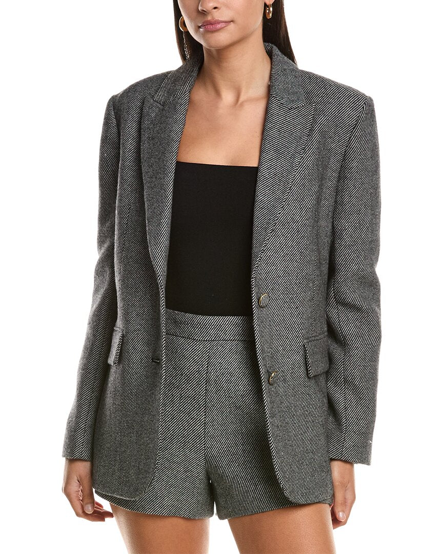 Milly Palmer Tweed Wool-Blend Blazer