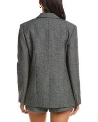 Milly Palmer Tweed Wool-Blend Blazer