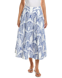 Milly Butterfly Eyelet A-Line Skirt
