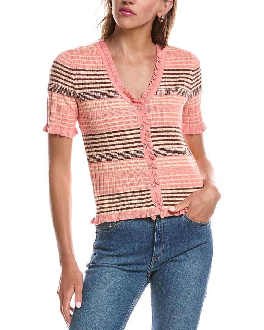 Laundry by Shelli Segal Laundry By Shelli Segal V-Neck Ruffled Button Front Top