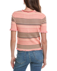 Laundry by Shelli Segal Laundry By Shelli Segal V-Neck Ruffled Button Front Top