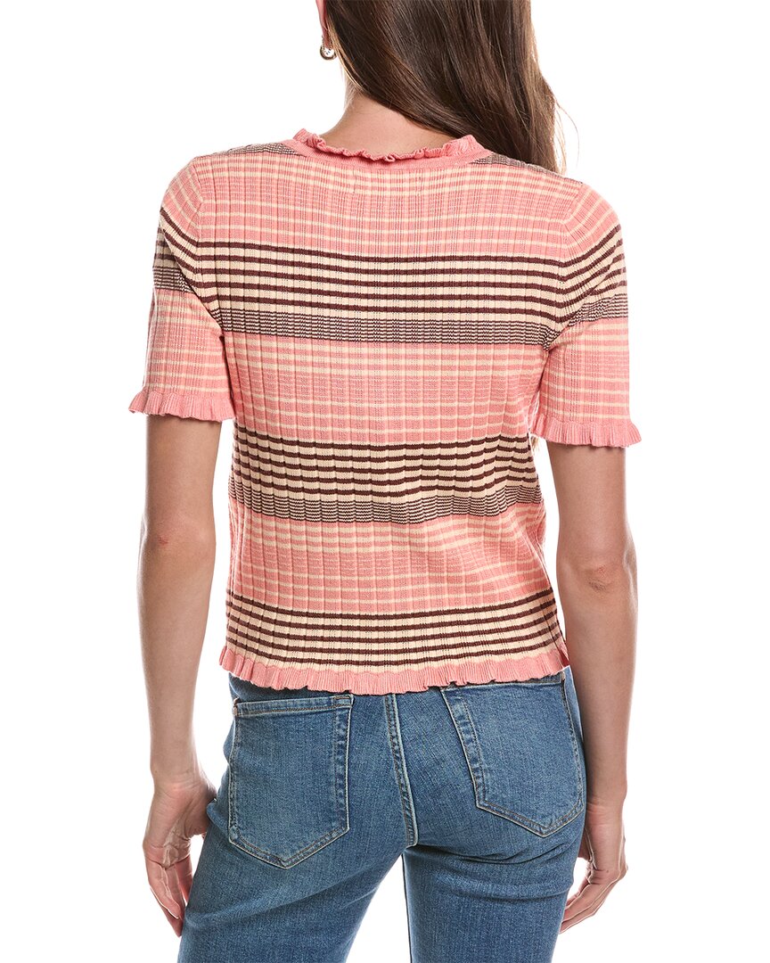 Laundry by Shelli Segal Laundry By Shelli Segal V-Neck Ruffled Button Front Top
