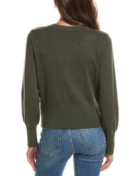 Laundry by Shelli Segal Laundry By Shelli Segal Crewneck Ribbed Hem Cardigan