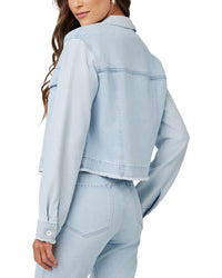 Bella Dahl Frayed Mix Denim Jacket